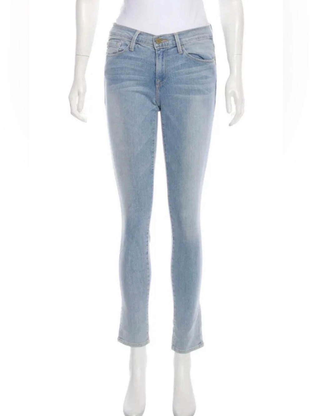 EUC Frame Denim Le Skinny De Jeanne Women's Jeans Light Blue Wash Size 25